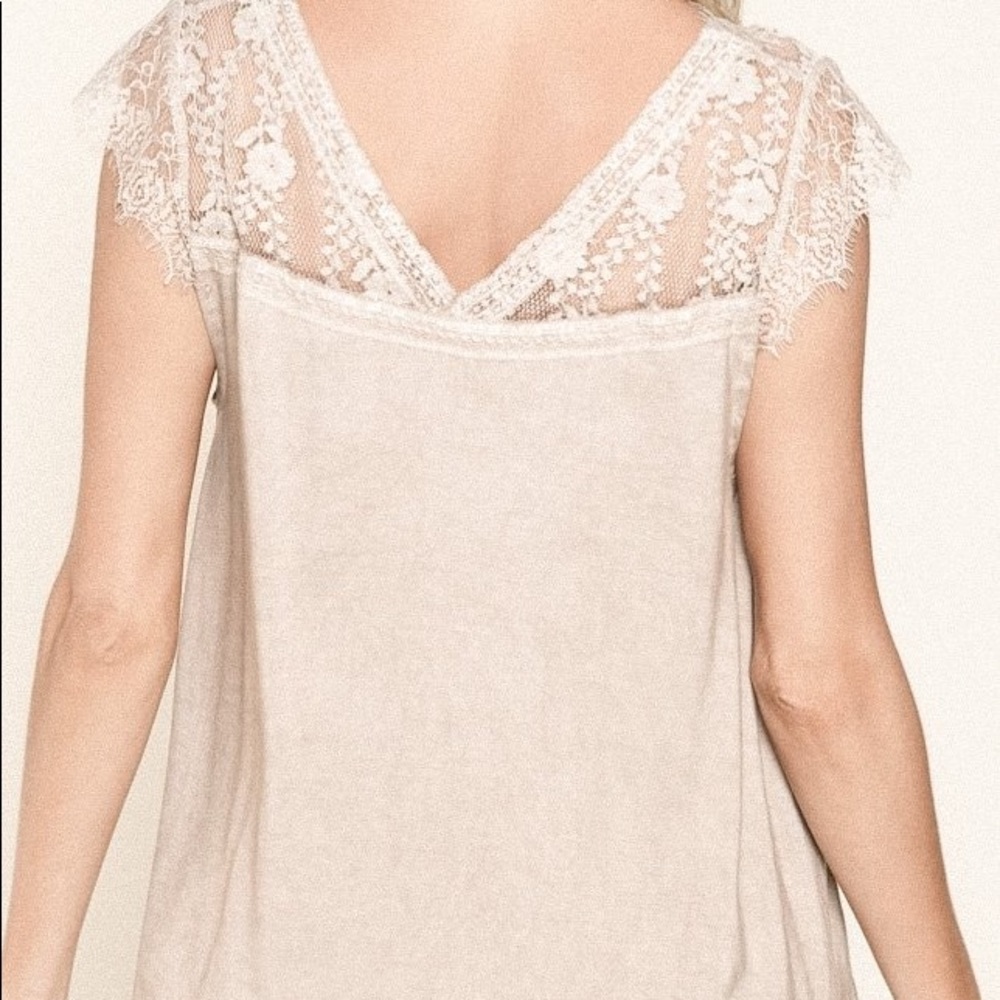 Contrast knit top
